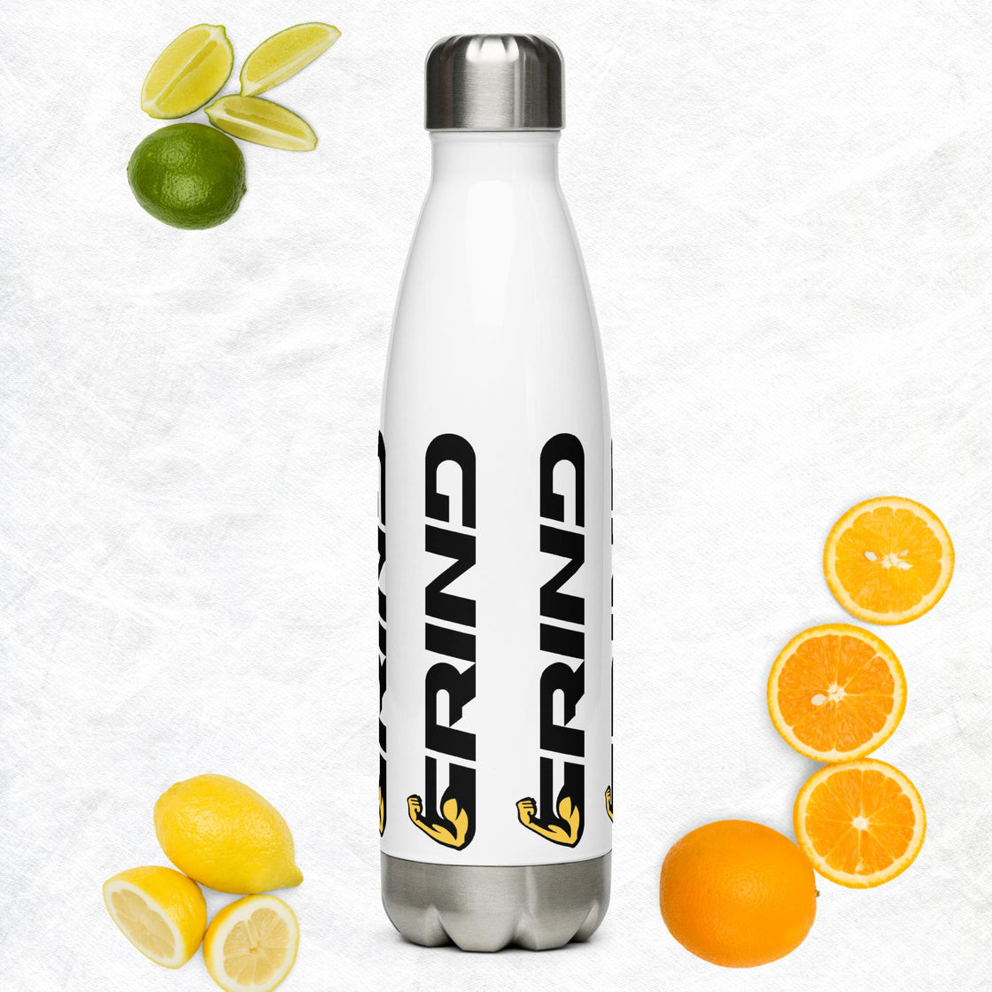 Grind Stainless Steel Water Bottle (White)