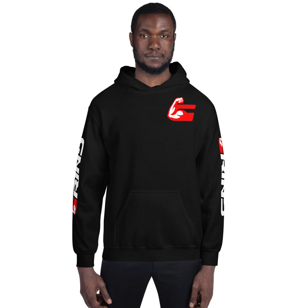 Grind Red 'G' Hoodie (Sleeves)