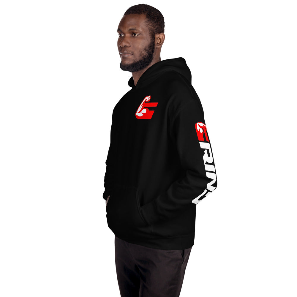 Grind Red 'G' Hoodie (Sleeves)